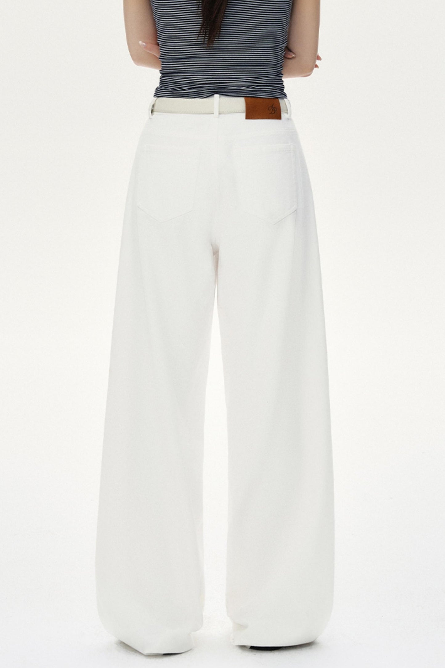 Retro Straight Mop Pants