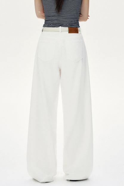 Retro Straight Mop Pants