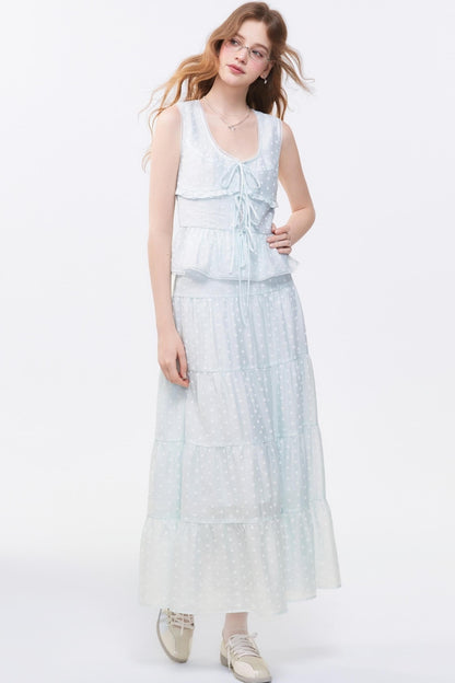 Floral Print Two-Piece Skirt Set-Up