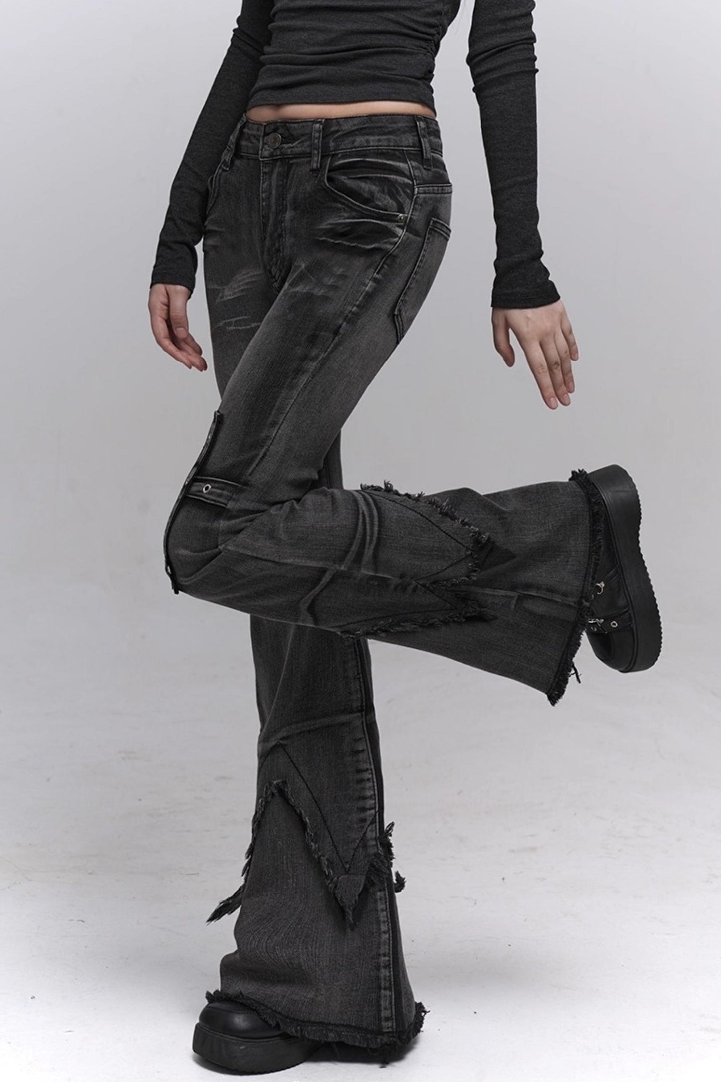 Cool Girl Black Bootcut Jeans