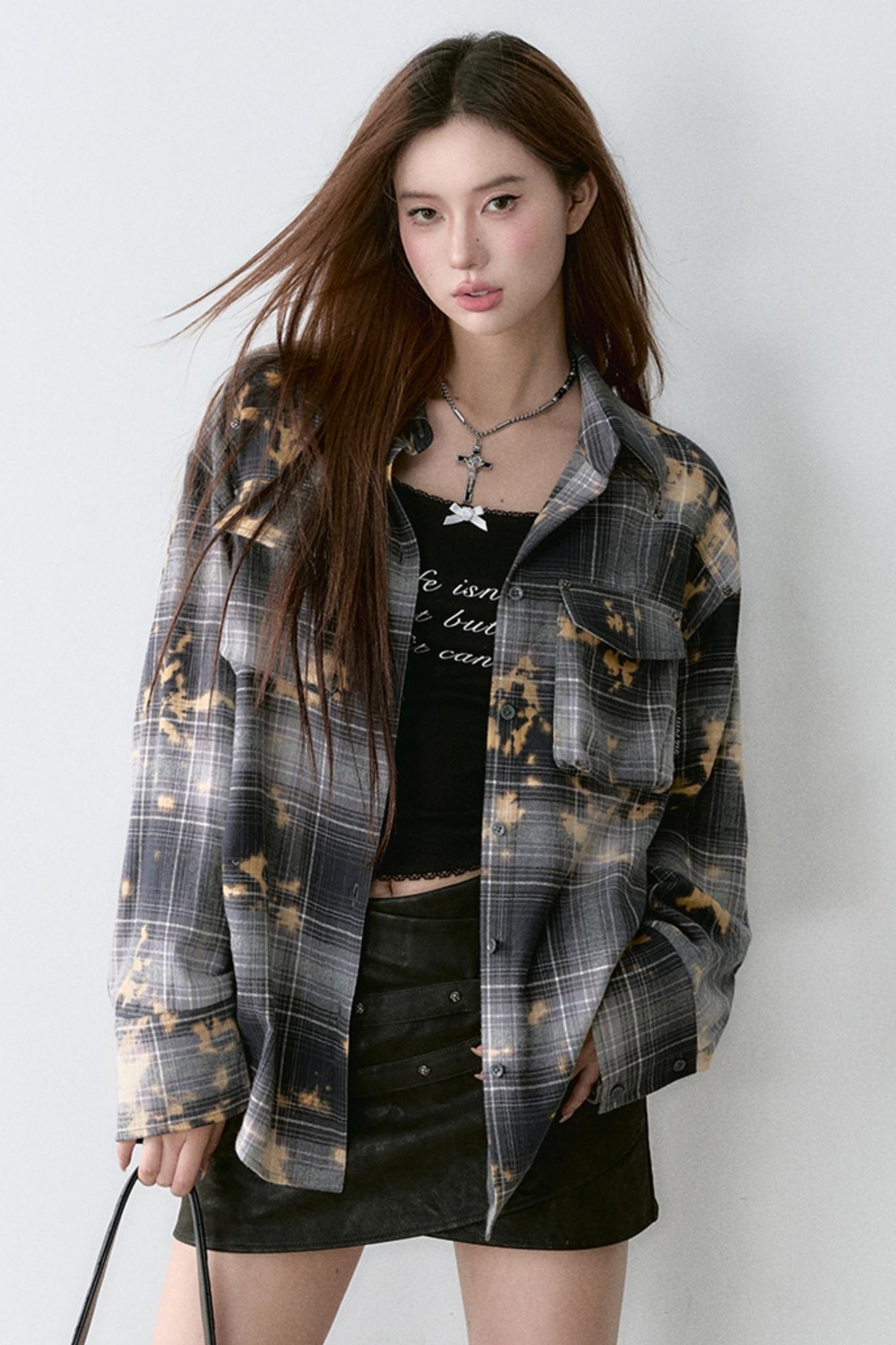 Washed Tie-Dye Loose Shirt