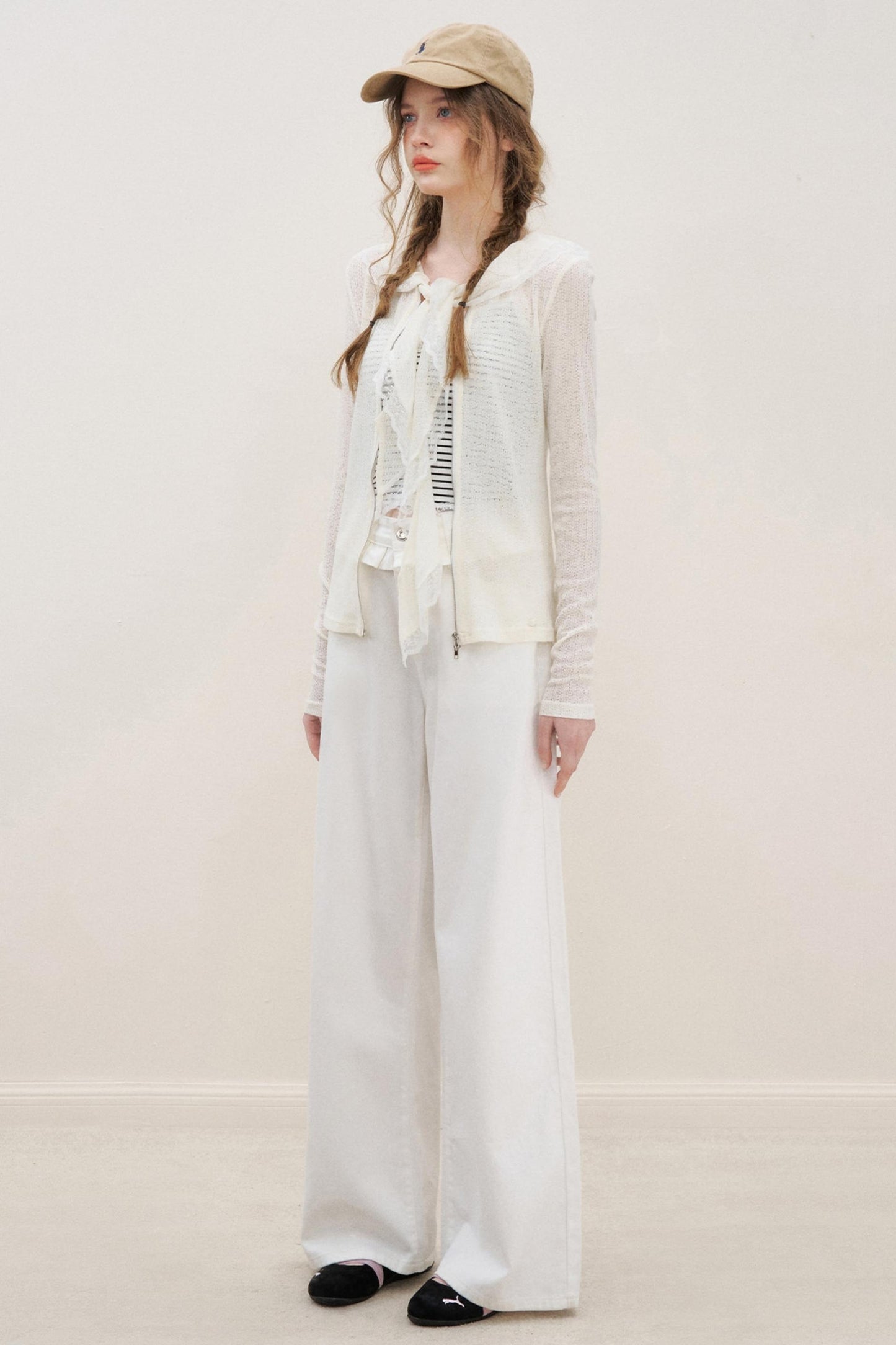 White Luxe Lace Cardigan