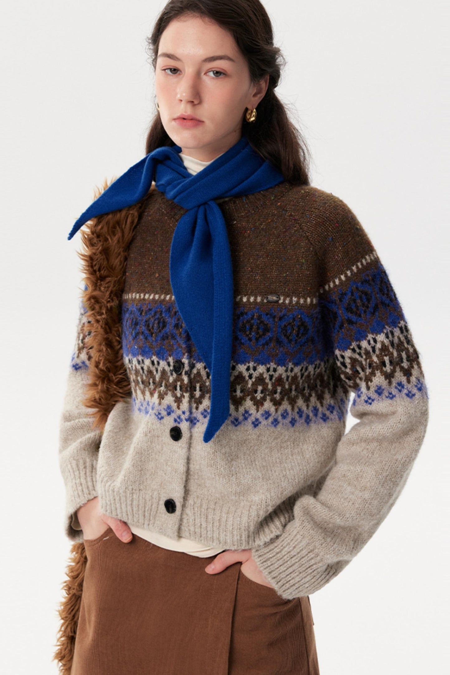 Fair Isle Knitted Jacket