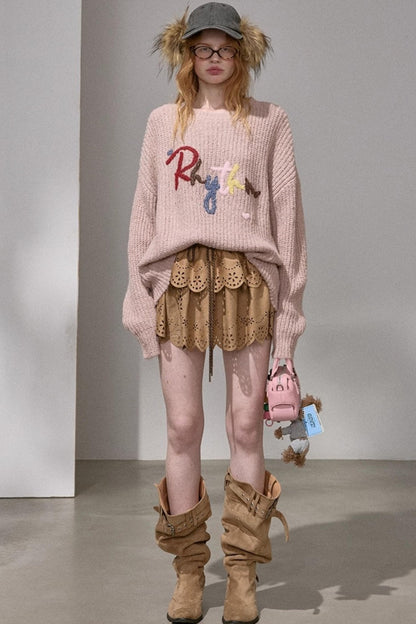 Cloud-Like Knit Pullover Sweater