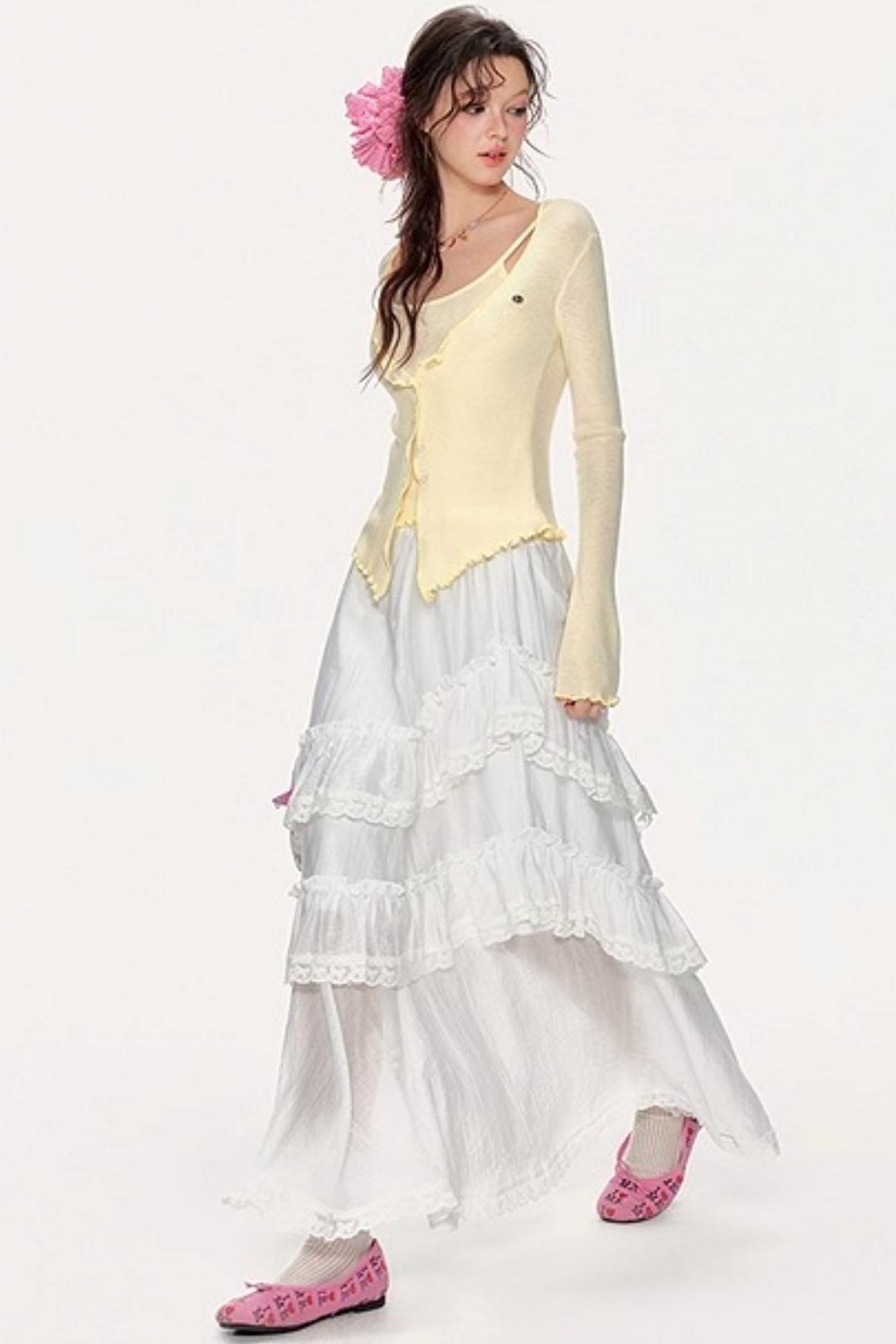 Romantic Lace Maxi Skirt