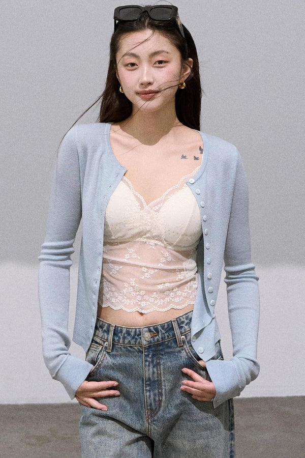 Gentle Slim Knit Cardigan