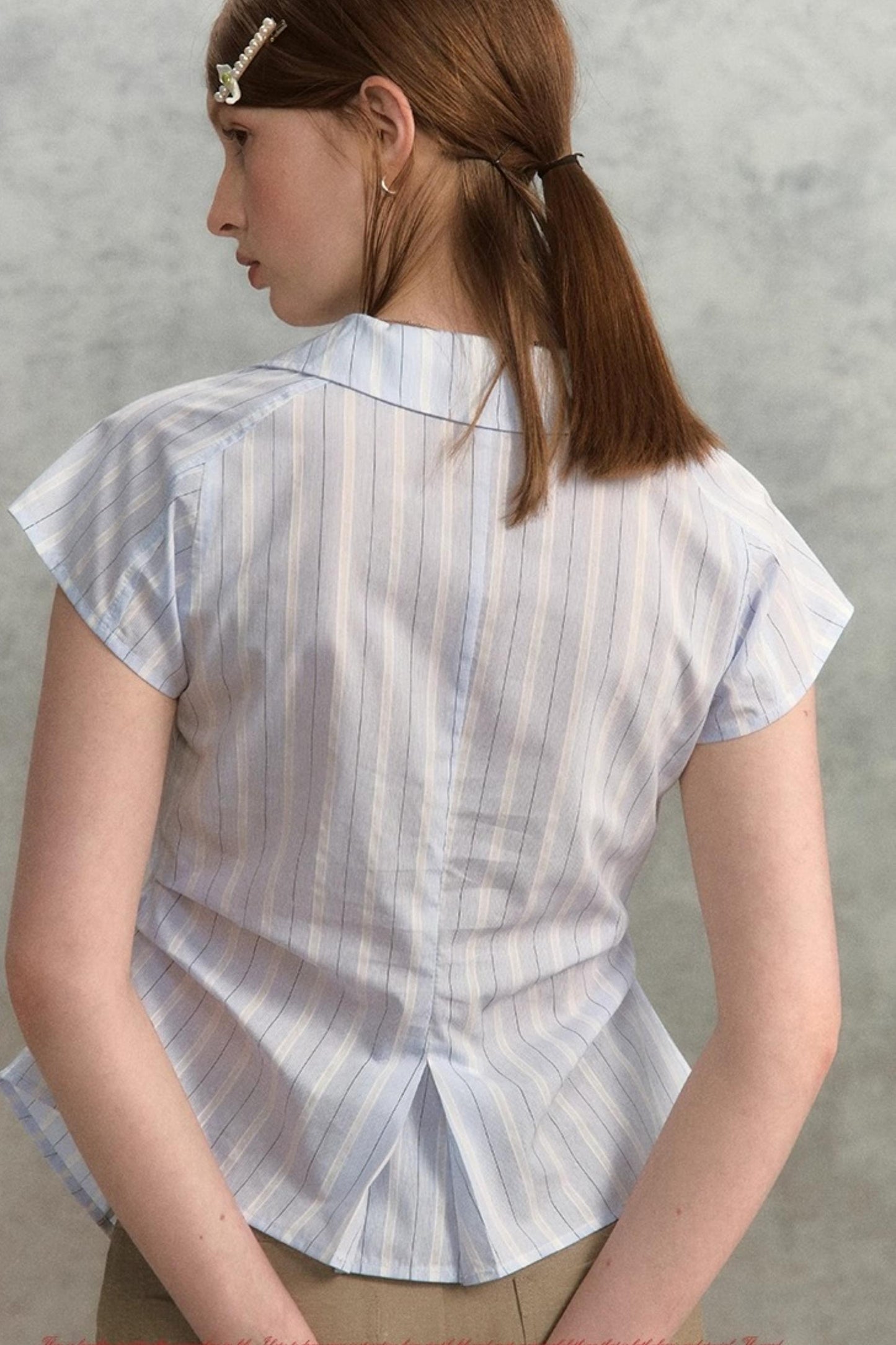 Chic Pink Striped Slim Fit Shirt