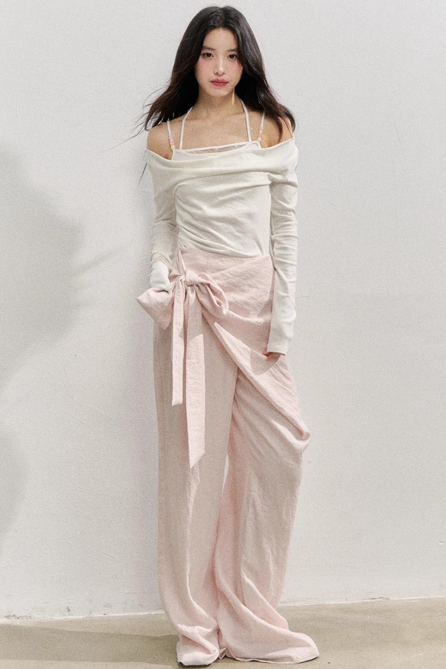 Pink Comfort Apron Pants