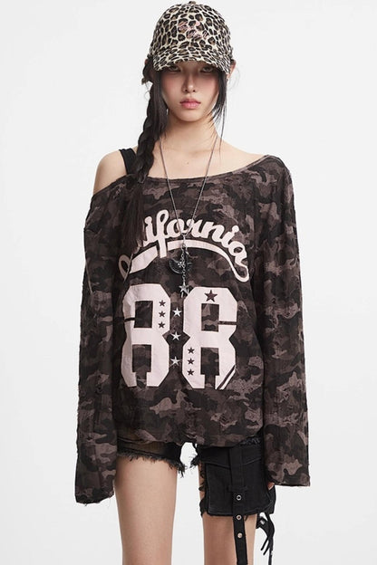 Spice Girl Camouflage Top