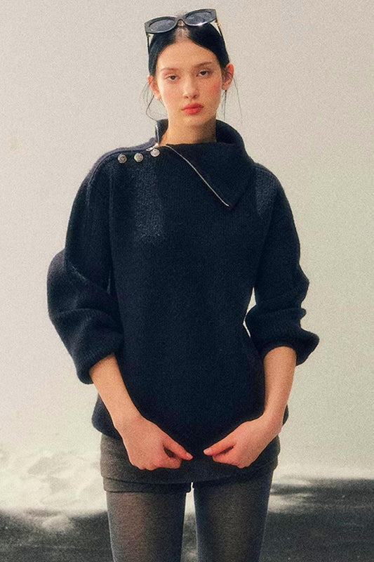 Undercurrent Black Turtleneck Sweater