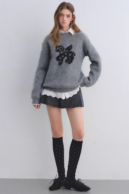 Wool-Blend Jacquard Sweater