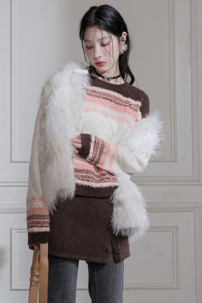 Cedar Milk Eco-Friendly Fur Vest