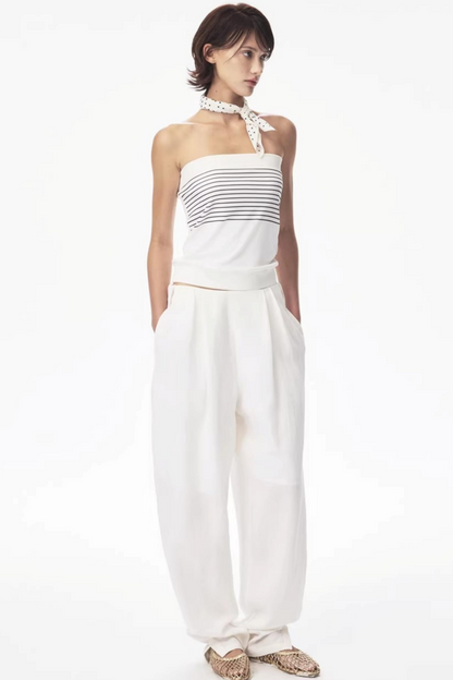 Tencel Ramie Carrot Pants