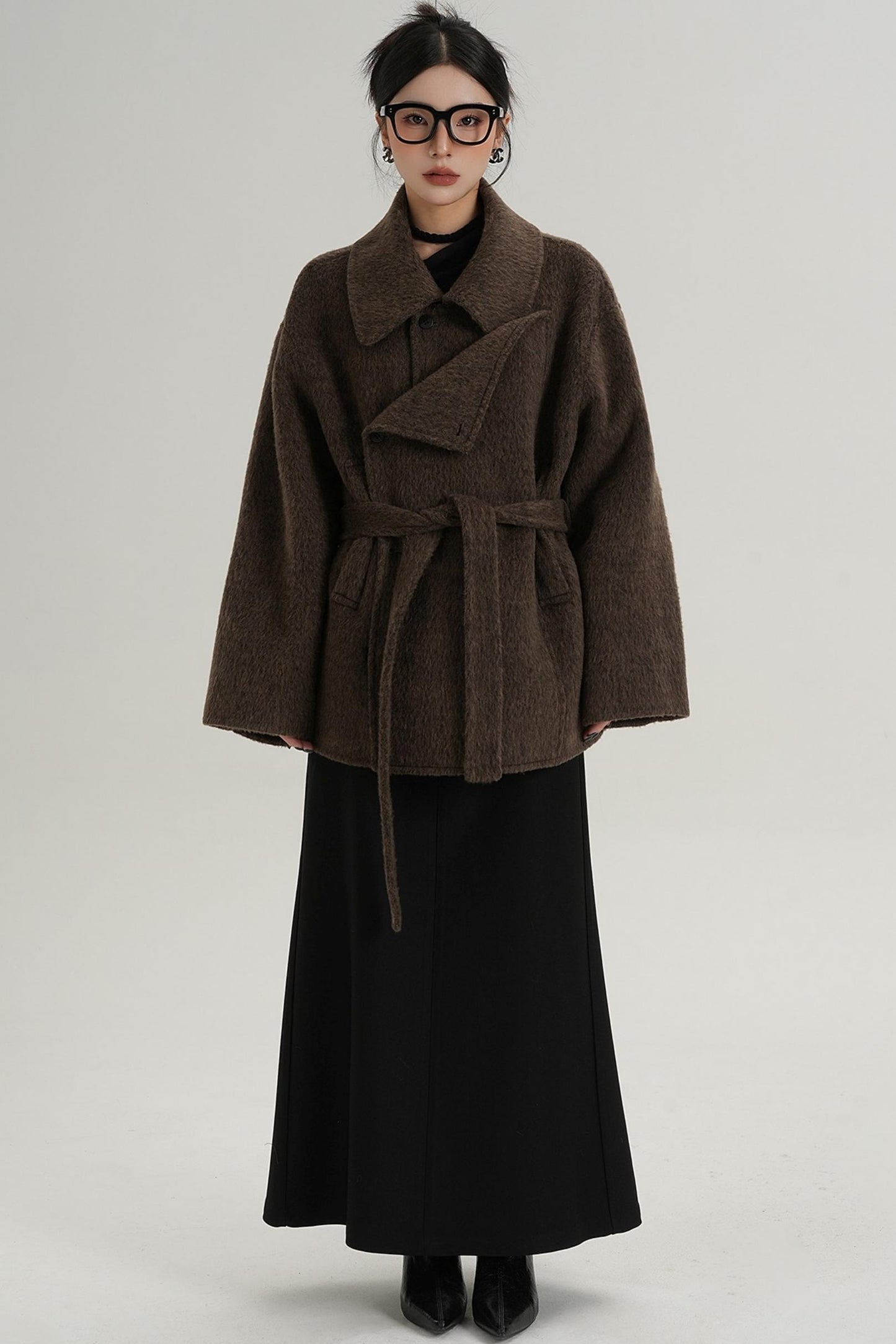 Coffee Woolen Jacket