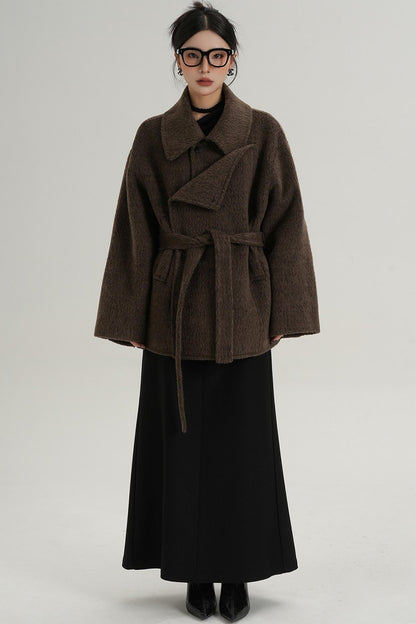 Coffee Woolen Jacket