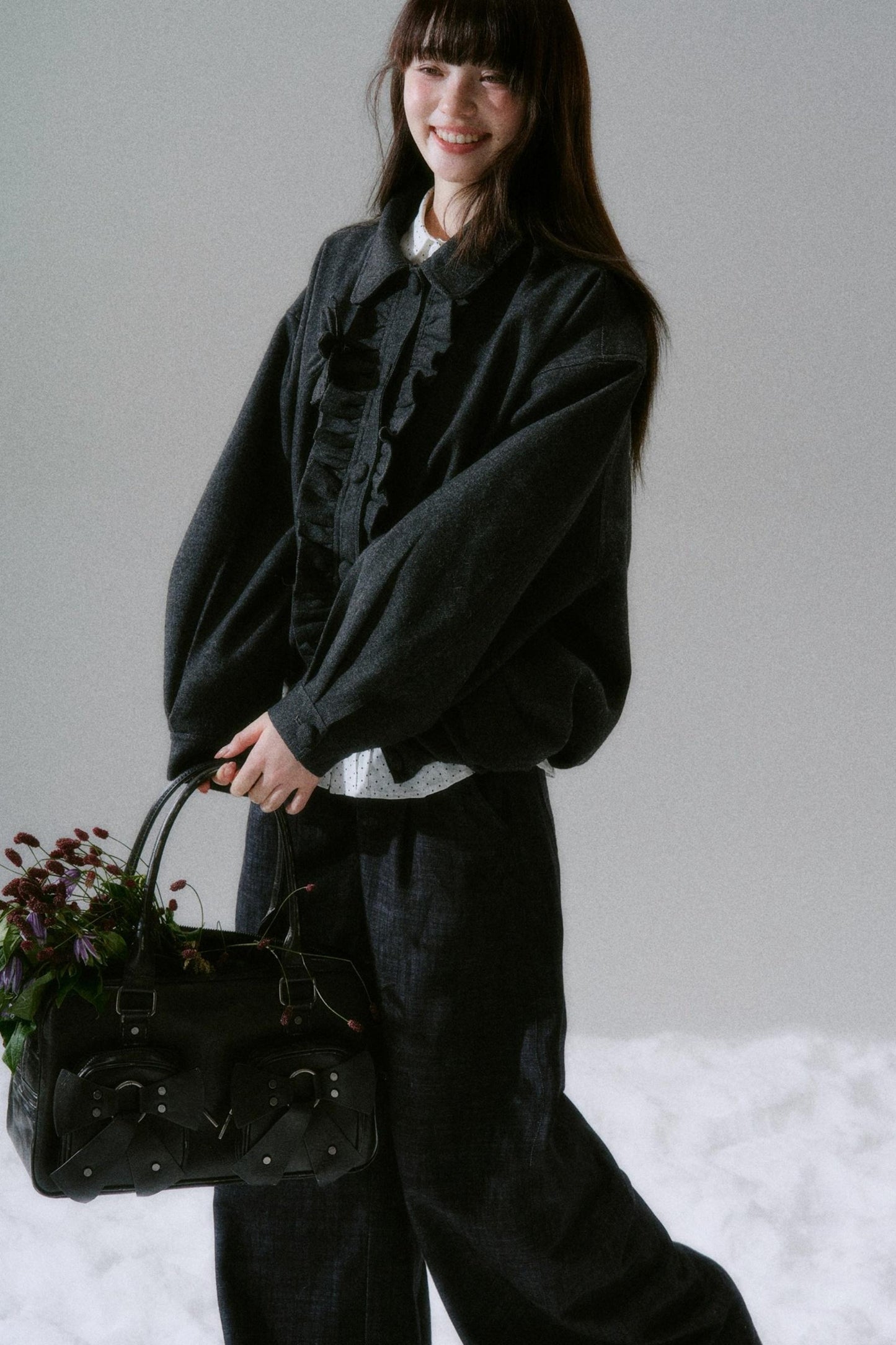 Handmade Floral Woolen Jacket