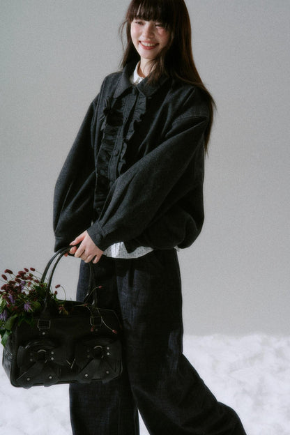 Handmade Floral Woolen Jacket