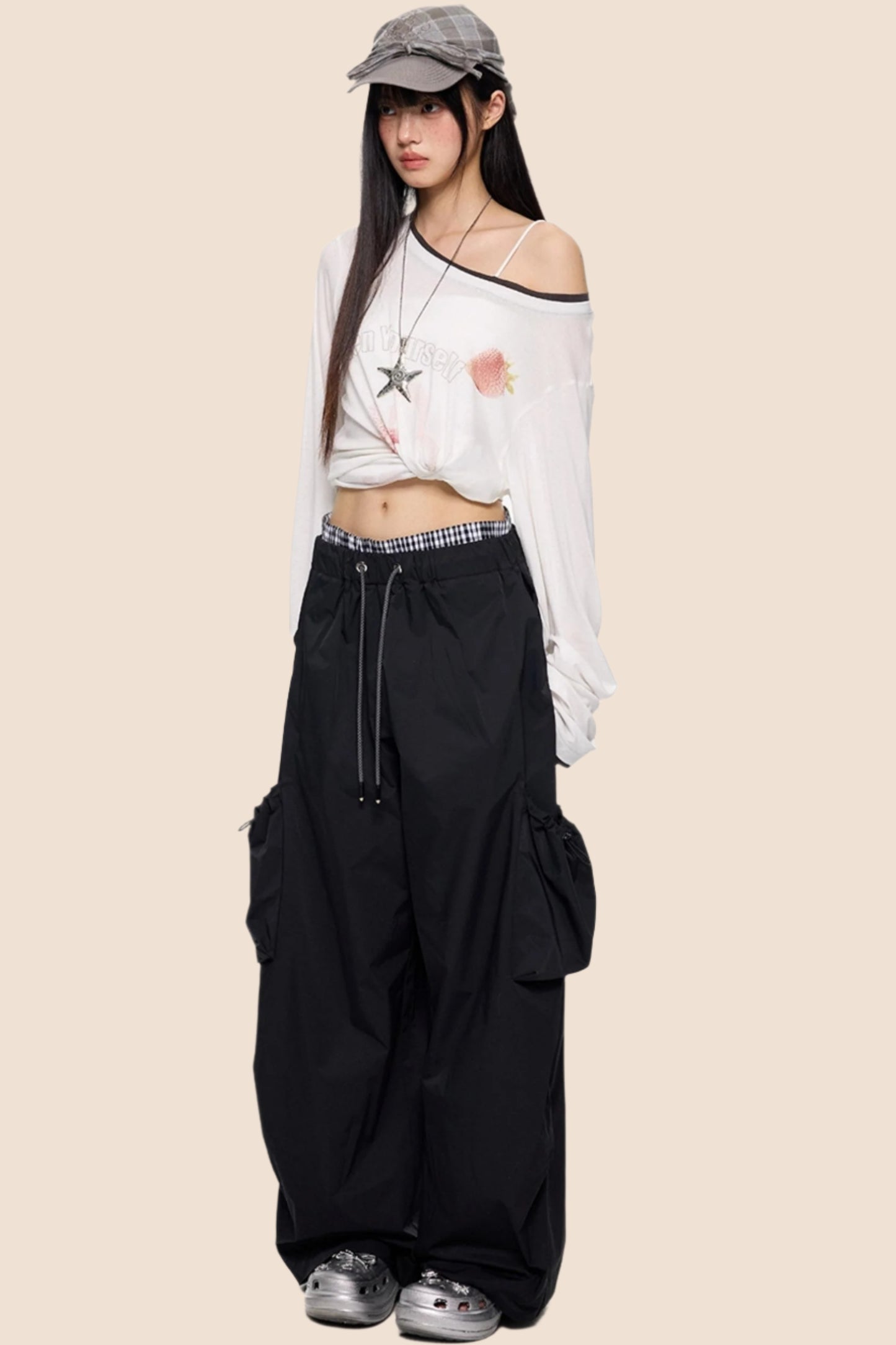 Retro Wide-Leg Pants