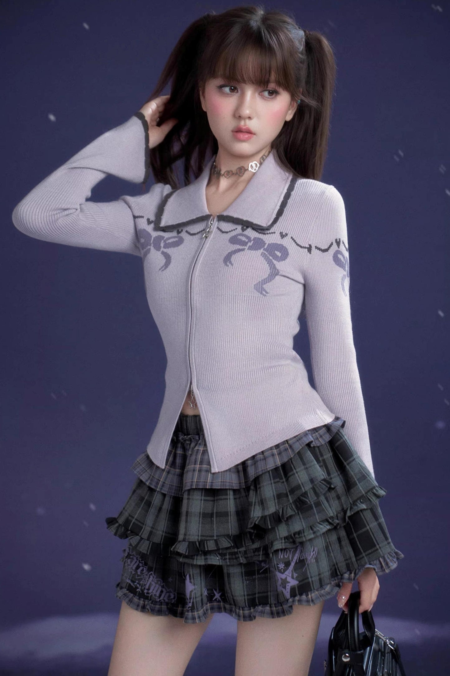 Sweet Taro Knit Cardigan