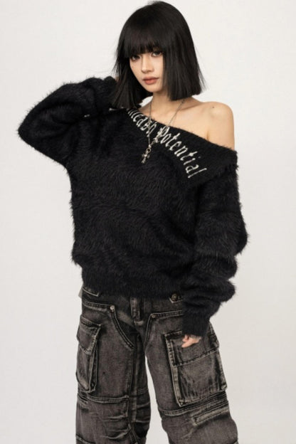 Retro Denim Wide-Leg Pants