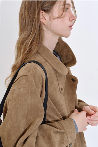 Retro Suede Quilted Jacket