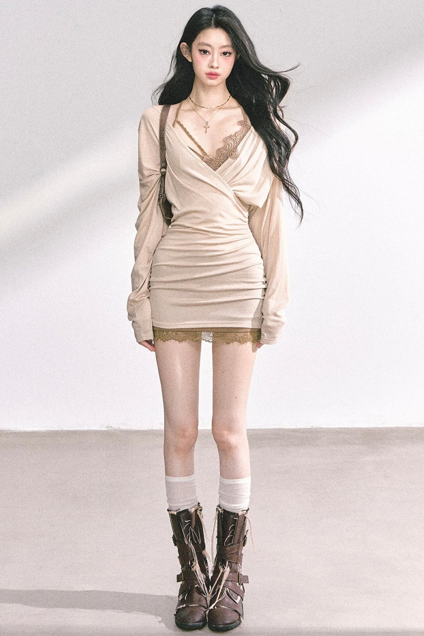 French Lace Dress Set