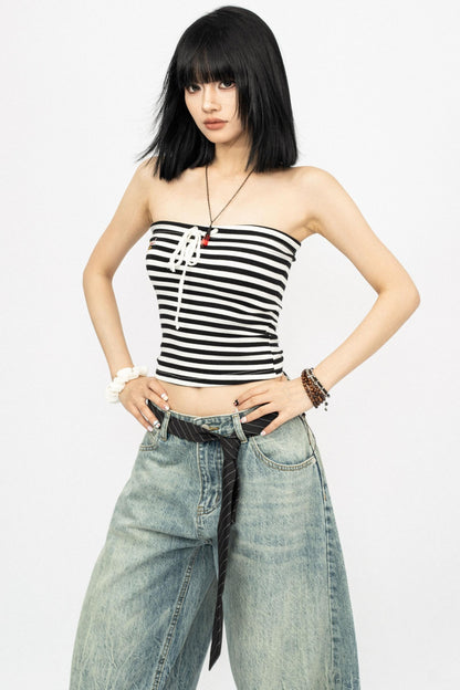 Striped Plunge Camisole