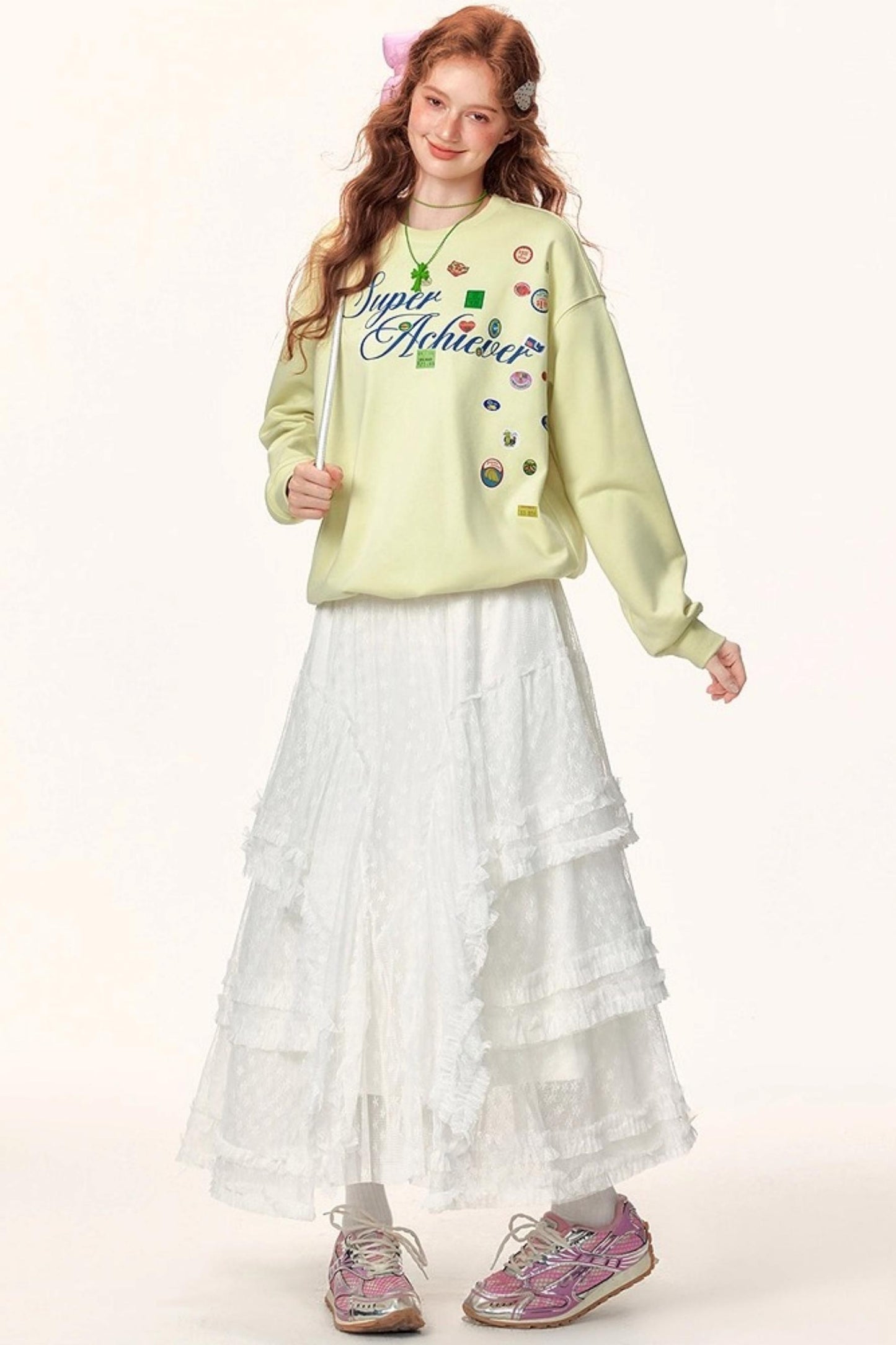 Letter Print Winter Sweater