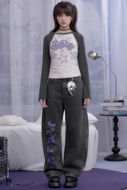 Sweet and Cool Dark Gray Washed Jeans