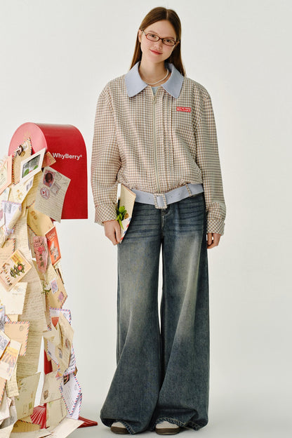 빈티지 하이 라이즈 슬리밍 진 