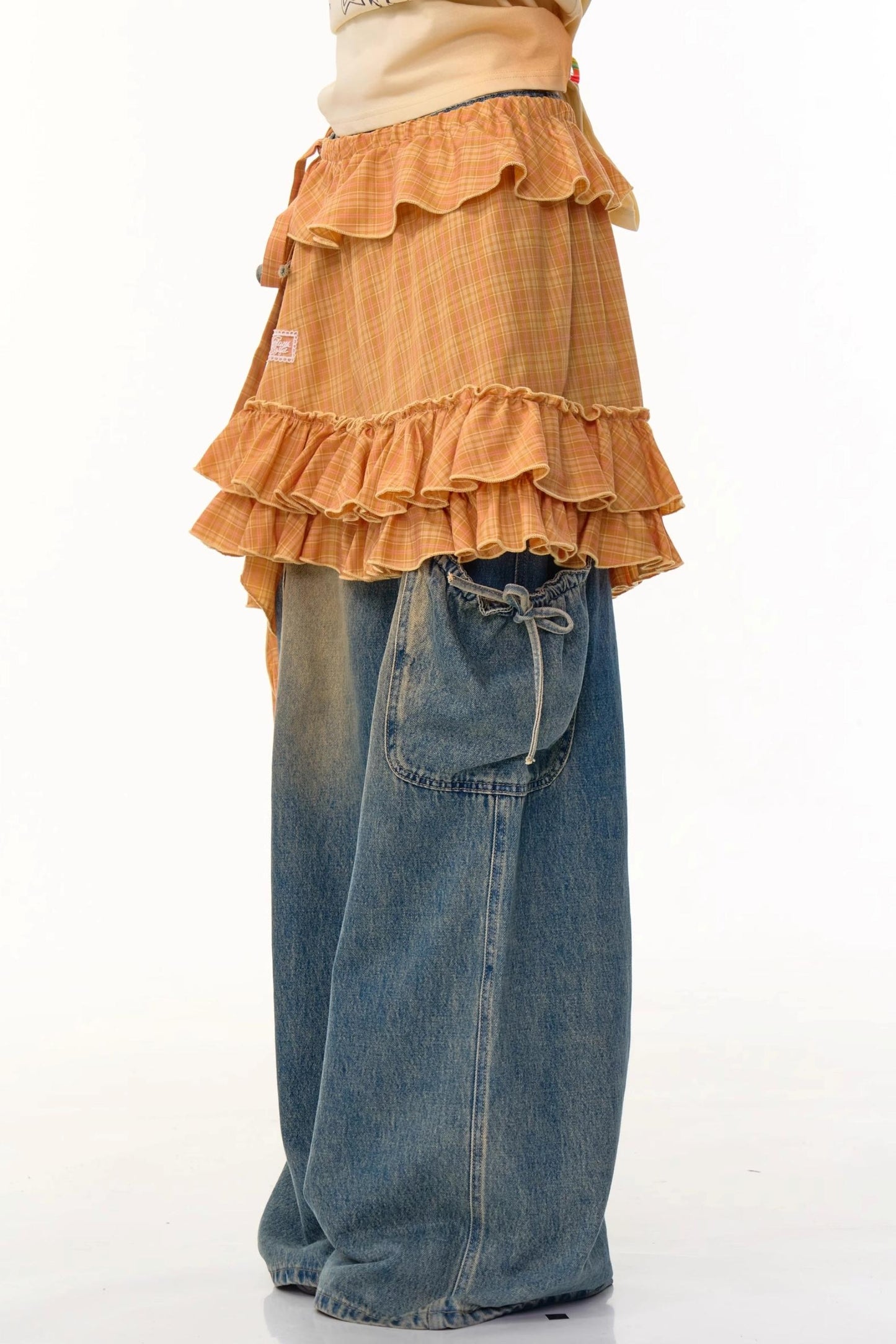 Irregular Pleated Lace Dress