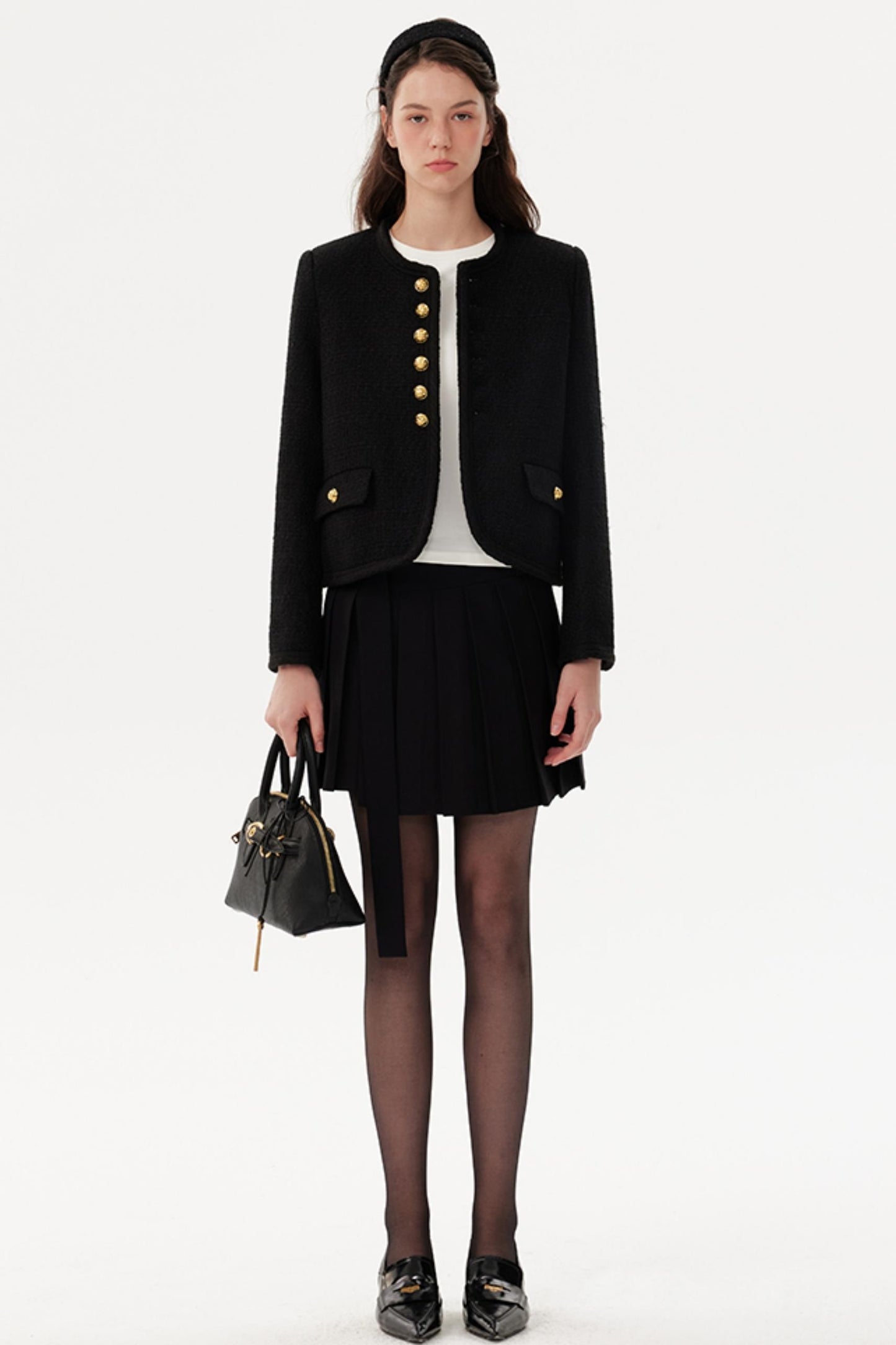 Swing cappotto nero e oro