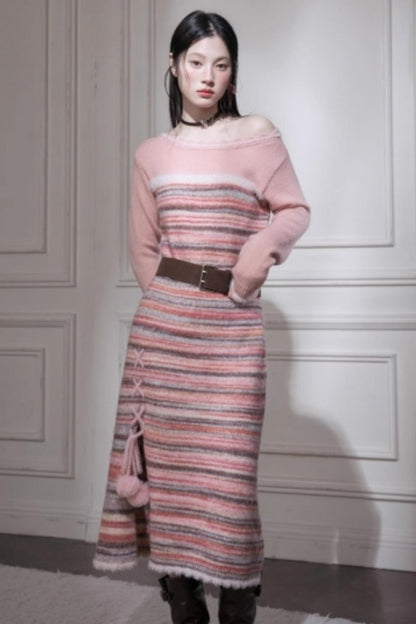 Iridescent Gradient Knit Dress