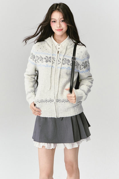 Vintage Hooded Slim Sweater