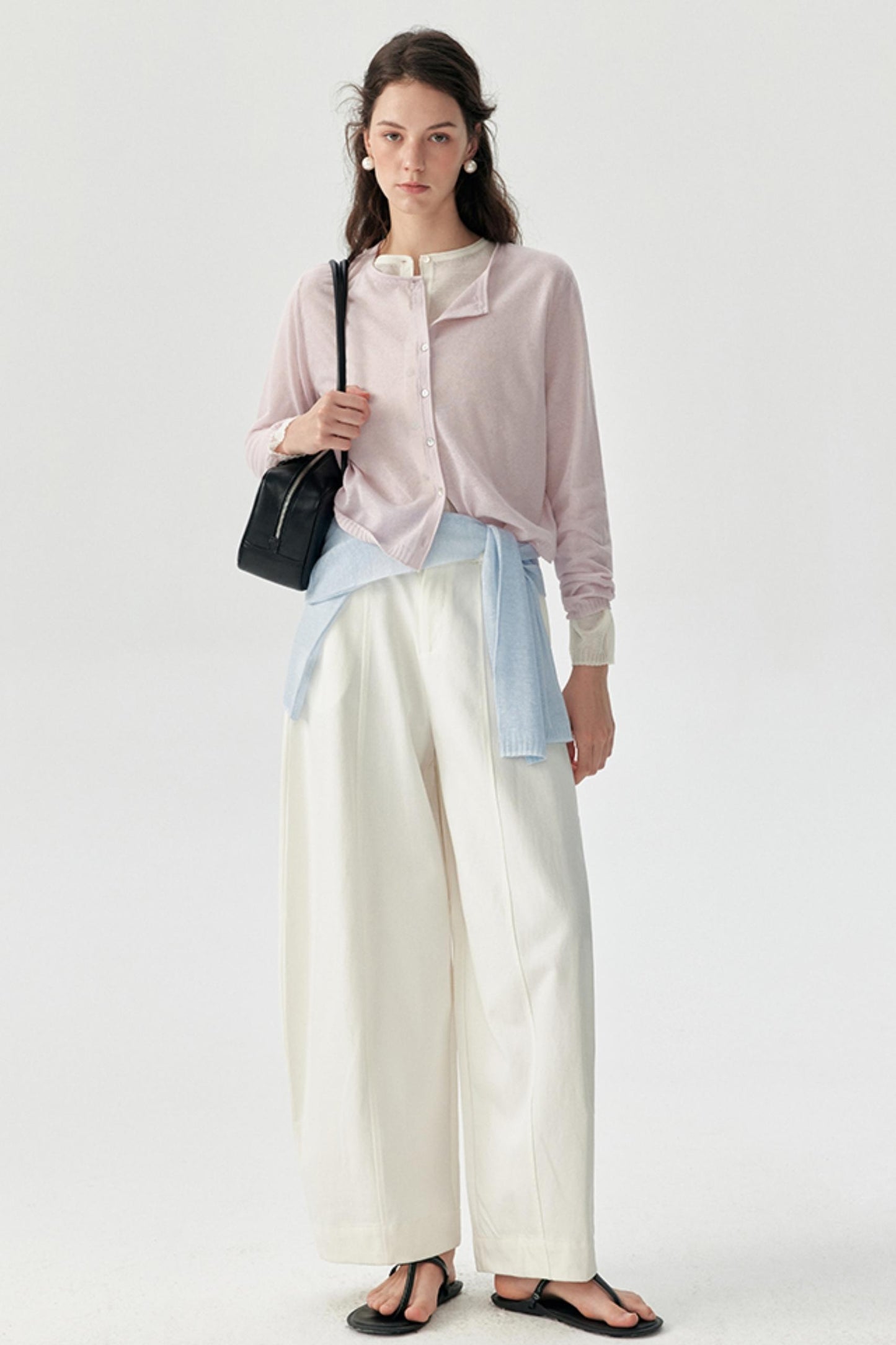 Mist Haze Silk Cardigan