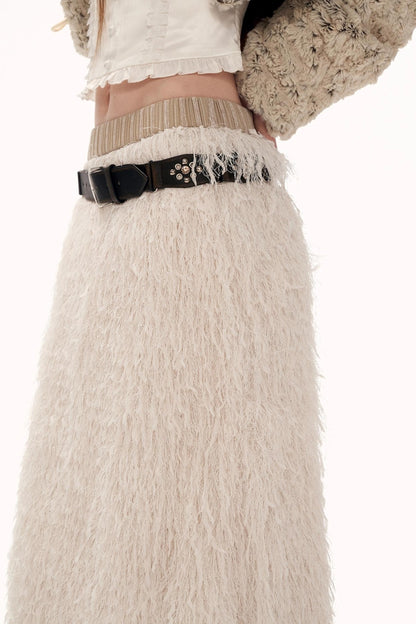 Stereo Tassel Feather Skirt