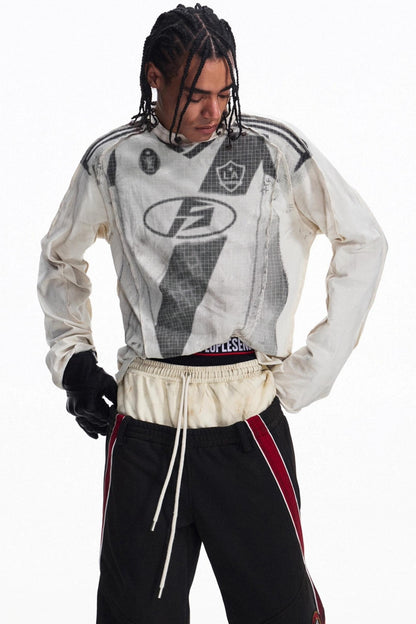 Sporty Loose Crew Neck Top