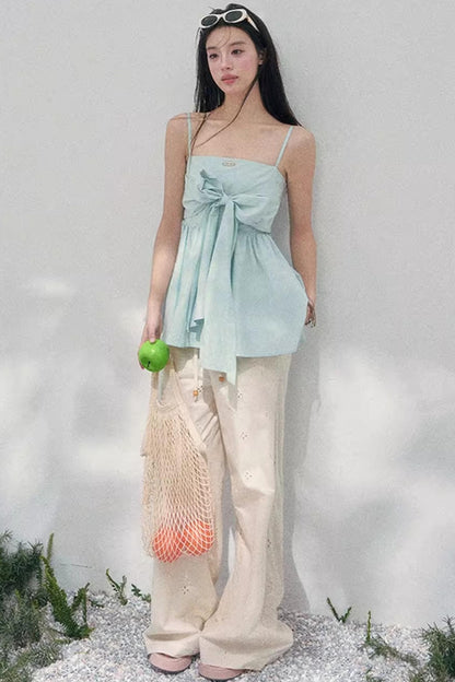 Whisper of Blues Babydoll Top