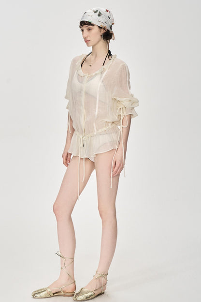 Exposed Clash Bra Top