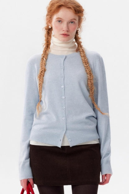 Multi-Color Snowflake Knitted Cardigan