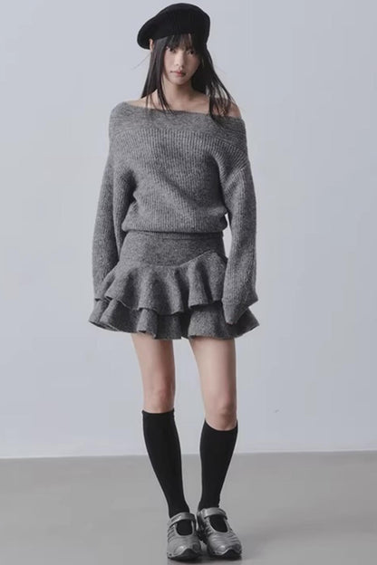 Nordic Morning Mist Wool Sweater Set