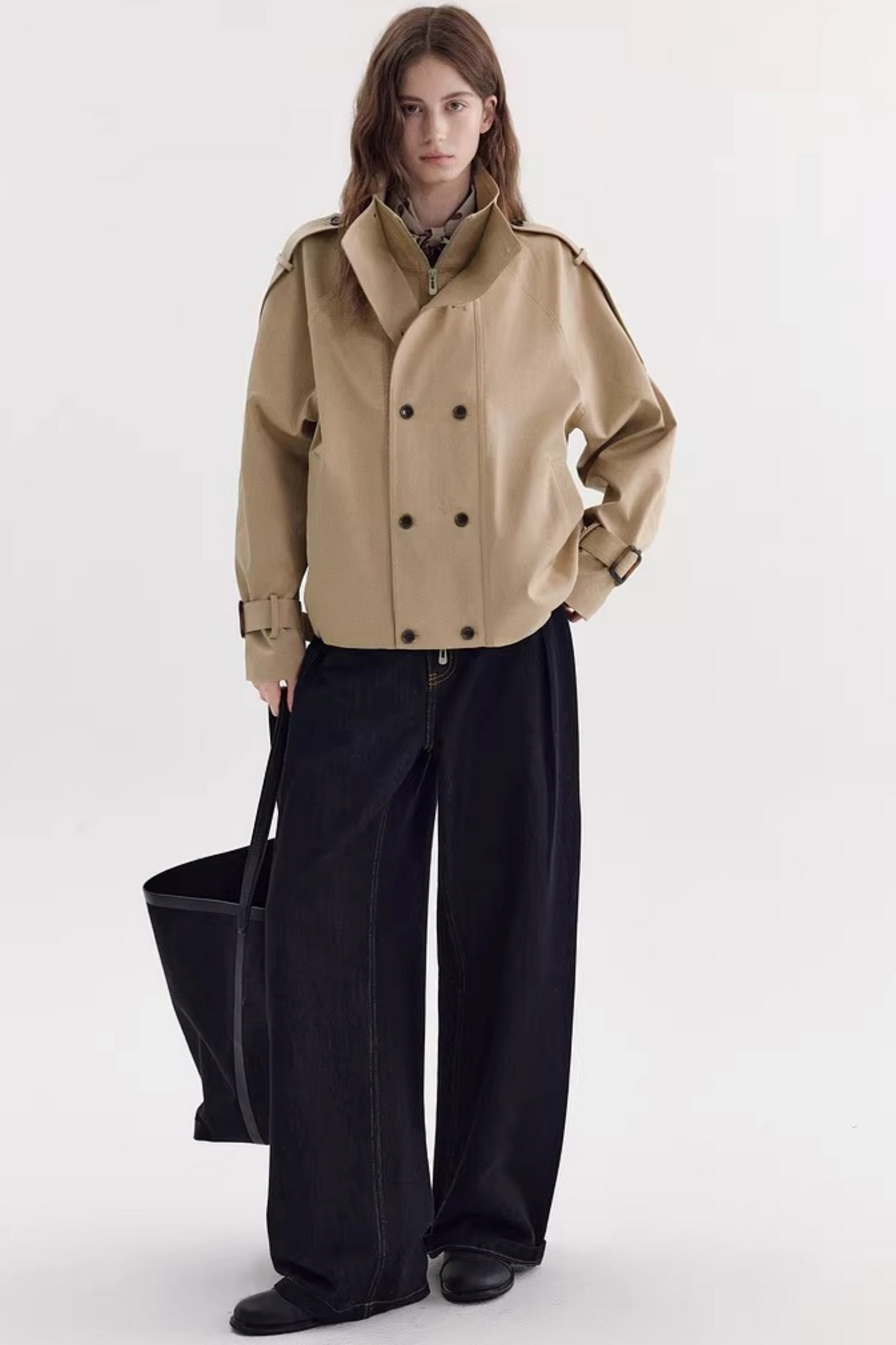 Vintage Khaki Trench Coat