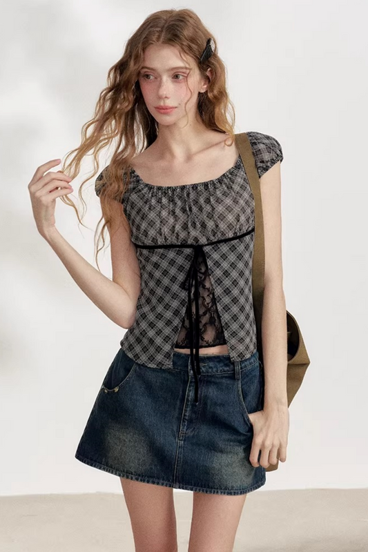 Black Diamond Chiffon Blouse