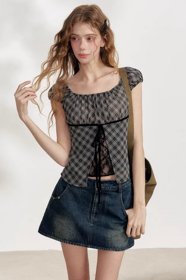 Black Diamond Chiffon Blouse