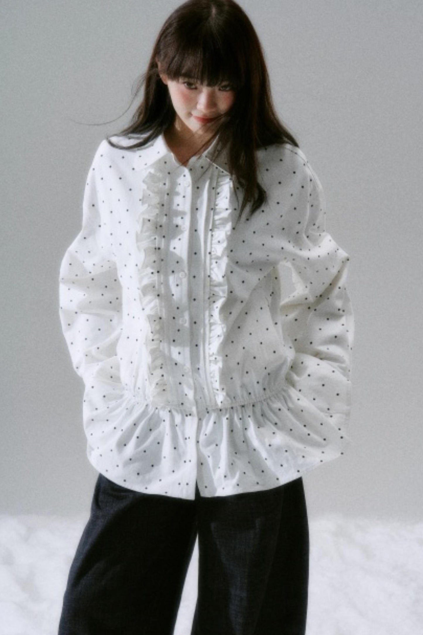 Polka Dot Twill Shirt