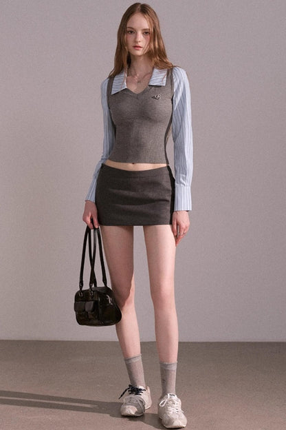 High End Slim Suit Skirt