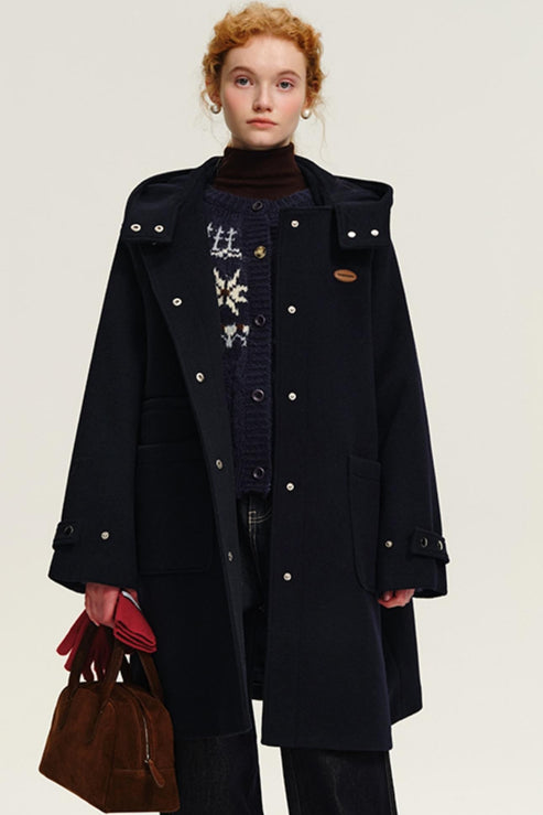 ANNA Women's Long Knitted Coat with Pockets and Button Closure - Lightweight Winter Coat for Chilly Days main image 0