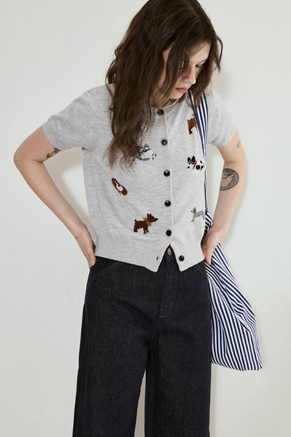 Playful Puppy Cardigan