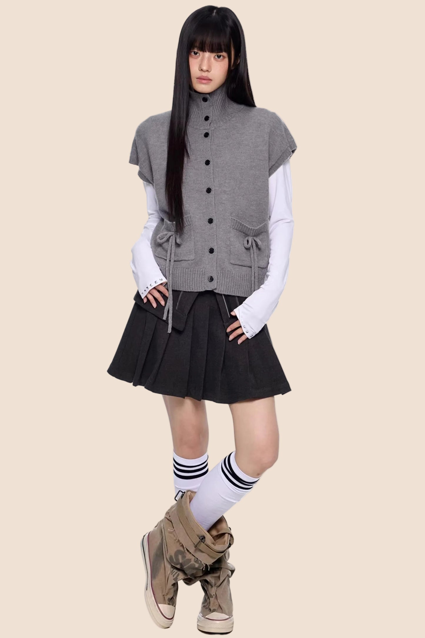 Hochintelligente Wollstrickjacke