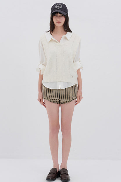 Luxury U-Neck Wool Top